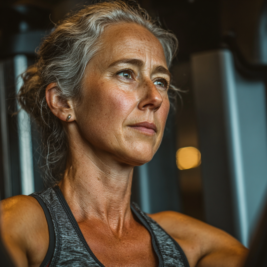 Skupina seniorov na jóge